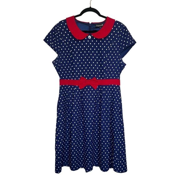 Sourpuss Retro Sailor polka dot dress size XXXL - Picture 1 of 14